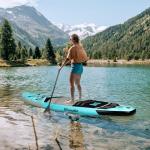 Paddle Board, Stand Up Paddle Board，10.6'×33"×6" Ultra-Light SUP Board with Hand Pump, Leash, Repair Kit, Waterproof Phone Case and Backpack (WaveRider)