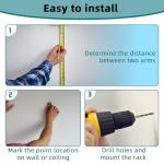 AmarinePlay SUP Paddleboard Storage Rack, Surfboard Wall Mount and Kayak Rack for Garage Ceiling Wall Storage,Heavy-Duty Indoor Board Paddle Organizer, 50 lbs Max,Hang 1-3 Surf or SUP Boards