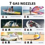 CYCPLUS 20PSI High Pressure Smart SUP Air Pump, Rechargeable Battery-Powered, Intelligent Dual Stage Inflation & Deflation, Auto-Off Air Pump for Stand Up Paddle Boards,Surfing Kite, Tent, Mattress