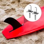 PEUTIER 6pcs 316 Stainless Steel Fin Screws, No Tool Surfboard Fin Screws with O Rings Paddle Board Fin Replacement for SUP Paddleboard Longboard Surfing Accessories