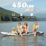 Triclicks 10' Inflatable Paddle Board Stable 30" Wide Design | Non-Slip EVA Deck | Lightweight Yoga SUP Board for Adult Teens | Stand Paddle Board with Backpack Pump Par Belt Repair Kit (Style 10)