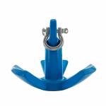 XIALUO Marine River Anchor Kit 8 lb Blue PE Coated Kayak Anchor Accessories with 30 ft Rope for Fishing Kayaks, Canoe, Jet Ski, SUP Paddle Board and Small Boats