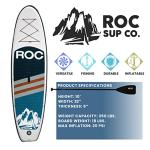 Roc Inflatable Stand Up Paddle Boards with Premium SUP Paddle Board Accessories, Wide Stable Design, Non-Slip Comfort Deck for Youth & Adults (Navy W/Kayak Seat)