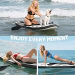 Triclicks 10' Inflatable Paddle Board Stable 30" Wide Design | Non-Slip EVA Deck | Lightweight Yoga SUP Board for Adult Teens | Stand Paddle Board with Backpack Pump Par Belt Repair Kit (Style 10)