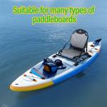 Universal Folding Kayak Seat - Aluminium Canvas Paddleboard Kayak Seats with Back Support, Suitable for Kayaking Canoeing Rafting Fishing
