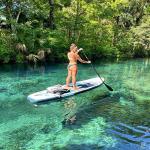 Roc Inflatable Stand Up Paddle Boards with Premium SUP Paddle Board Accessories, Wide Stable Design, Non-Slip Comfort Deck for Youth & Adults (Navy W/Kayak Seat)