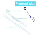 57lilina Paddle Board Leash - Coiled SUP Safety Leash for Bodyboard, Surfboard, Surf, Paddleboard, Paddle Boards - Adjustable 10ft Quick-Release Ankle Strap, with Stainless Steel Swivel, Blue