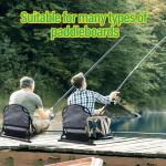 Universal Folding Kayak Seat - Aluminium Canvas Paddleboard Kayak Seats with Back Support, Suitable for Kayaking Canoeing Rafting Fishing