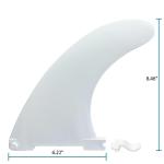 RANGALii 3 White Detachable Replacement Paddleboard Fins Inflatable SUP Stand Up Paddle Board Accessory Quick-Lock fins Center Fin Side Fins