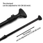 MoiShow SUP Paddle - Adjustable 3 Pieces Stand Up Paddle Board Paddle with Unique Lock Design Floating Alloy Shaft Paddleboard Paddle