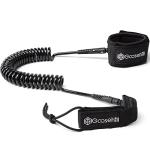 Goosehill Paddle Board Leash 10 Foot, Durable 7mm Urethane Cord and Comfortable 6mm Neoprene Ankle Cuff, 10ft Coiled SUP Leash for Longboards, Inflatable Paddleboard, Kayak and Surfboard