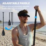 Triclicks 10' Inflatable Paddle Board Stable 30" Wide Design | Non-Slip EVA Deck | Lightweight Yoga SUP Board for Adult Teens | Stand Paddle Board with Backpack Pump Par Belt Repair Kit (Style 10)