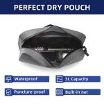 THURSO SURF Waterproof Fanny Pack Dry Bag Floating Pouch Bag Adjustable Waist Strap Keep Your Phone and Valuables Safe/Dry SUP Accessories for Kayaking Paddle Board Snorkeling Boating (Slate)