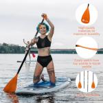 FunVZU SUP Paddle, Stand Up Paddle Board Paddle Lightweight Adjustable 4-Piece Aluminium Kayak Paddles, Unique Lock Design Floating Alloy Shaft Paddle for Paddle Board