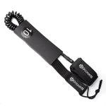 Goosehill Paddle Board Leash 10 Foot, Durable 7mm Urethane Cord and Comfortable 6mm Neoprene Ankle Cuff, 10ft Coiled SUP Leash for Longboards, Inflatable Paddleboard, Kayak and Surfboard