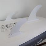 RANGALii 3 White Detachable Replacement Paddleboard Fins Inflatable SUP Stand Up Paddle Board Accessory Quick-Lock fins Center Fin Side Fins