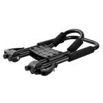 VEVOR Kayak Roof Rack 1 Pair J-Bar, Soft Roof Rack Quick Folding, Top Mount Tie Down, Carrier for Kayak, Surf Board, Canoe, SUP, Ski Board, Mount on Car, SUV, Truck, 1 Kayak