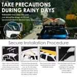 Socpuro Soft Roof Rack Pads for Kayak Surfboard SUP Canoe, Universal Car Roof Rack System with Tie Down Straps