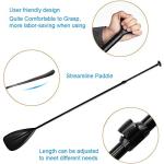 LBW Stand Up Paddle Board Paddle - 3 Pieces Adjustable Aluminium Alloy Floating SUP Paddle with Storage Bag, Portable Durable Oars