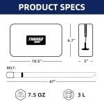 THURSO SURF Waterproof Fanny Pack Dry Bag Floating Pouch Bag Adjustable Waist Strap Keep Your Phone and Valuables Safe/Dry SUP Accessories for Kayaking Paddle Board Snorkeling Boating (Slate)