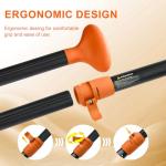 FunVZU SUP Paddle, Stand Up Paddle Board Paddle Lightweight Adjustable 4-Piece Aluminium Kayak Paddles, Unique Lock Design Floating Alloy Shaft Paddle for Paddle Board