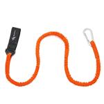 MOOCY Coiled Kayak Paddle Tether - Fishing Leash with Carabiner (36" to 72" Stretch) | Fits Paddle/Rod/SUP/Fishing Net - Kayaking Accessories
