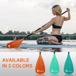 FunVZU SUP Paddle, Stand Up Paddle Board Paddle Lightweight Adjustable 4-Piece Aluminium Kayak Paddles, Unique Lock Design Floating Alloy Shaft Paddle for Paddle Board