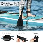 Goosehill Paddle Board Leash 10 Foot, Durable 7mm Urethane Cord and Comfortable 6mm Neoprene Ankle Cuff, 10ft Coiled SUP Leash for Longboards, Inflatable Paddleboard, Kayak and Surfboard