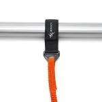 MOOCY Coiled Kayak Paddle Tether - Fishing Leash with Carabiner (36" to 72" Stretch) | Fits Paddle/Rod/SUP/Fishing Net - Kayaking Accessories