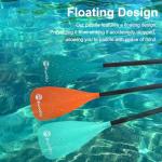 FunVZU SUP Paddle, Stand Up Paddle Board Paddle Lightweight Adjustable 4-Piece Aluminium Kayak Paddles, Unique Lock Design Floating Alloy Shaft Paddle for Paddle Board