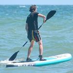 Goosehill Paddle Board Leash 10 Foot, Durable 7mm Urethane Cord and Comfortable 6mm Neoprene Ankle Cuff, 10ft Coiled SUP Leash for Longboards, Inflatable Paddleboard, Kayak and Surfboard