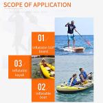 LBW Stand Up Paddle Board Paddle - 3 Pieces Adjustable Aluminium Alloy Floating SUP Paddle with Storage Bag, Portable Durable Oars