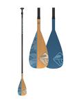 Boardworks 2 Piece SUP or Stand Up Paddle Board Paddle, Fiberglass Blade, Adjustable Carbon Fiber Shaft, 70-86 Inches