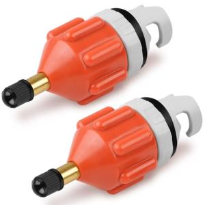 2Pcs Stand Up Paddle Board Pump Adapter, Strong Sealing Inflatable Boat SUP Pump Adaptor, Conventional Air Adapter Quickly Inflation, SUP Air Adapters for Stand-Up Paddleboard and Kayak