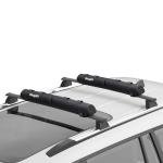 BougeRV Soft Roof Rack Pads, 31.5" Surfboard Car Rack for SUP Kayak Ladder Luggage Carrier, Universal for Different Shapes of Cross Bars, Water-Resistant Crossbar Pads with 2 Endless Ratchet Straps