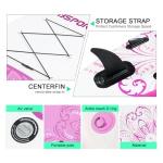 FBSPORT 11' Premium Stand Up Paddle Board, Yoga Board with SUP Accessories & Carry Bag | Wide Stance, Surf Control, Non-Slip Deck, Leash, Paddle and Pump for Youth & Adult (Flower Purple)