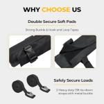 BougeRV Soft Roof Rack Pads, 31.5" Surfboard Car Rack for SUP Kayak Ladder Luggage Carrier, Universal for Different Shapes of Cross Bars, Water-Resistant Crossbar Pads with 2 Endless Ratchet Straps