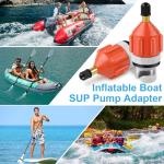 2Pcs Stand Up Paddle Board Pump Adapter, Strong Sealing Inflatable Boat SUP Pump Adaptor, Conventional Air Adapter Quickly Inflation, SUP Air Adapters for Stand-Up Paddleboard and Kayak