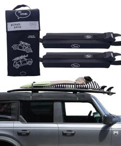 Ho Stevie! Surfboard Car Racks - Padded System, Easy Setup Any Car, ‘No Scratch’ Buckles - Strap Up to 3 Boards to Car Roof