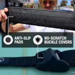 Ho Stevie! Surfboard Car Racks - Padded System, Easy Setup Any Car, ‘No Scratch’ Buckles - Strap Up to 3 Boards to Car Roof