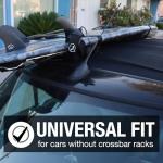 Ho Stevie! Surfboard Car Racks - Padded System, Easy Setup Any Car, ‘No Scratch’ Buckles - Strap Up to 3 Boards to Car Roof