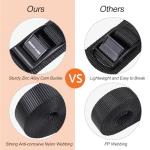 Masterwise Cam Buckle Tie Down Straps, 1" x 12' Adjustable Pull Straps with Cam Buckle, Heavy Duty Cam Straps for Kayak, SUP, Cargo, Bicycles, Motorcycle, Truck, Car Roof Rack, Dirt Bike (4 pcs)