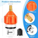 Pniimoo Inflatable Boat SUP Pump Adapter, Stand Up Paddle Board Pump Adapter Sturdy, Conventional Air Adapter Quickly Inflation, SUP Air Adapters for Paddleboard and Kayak