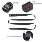 Masterwise Cam Buckle Tie Down Straps, 1" x 12' Adjustable Pull Straps with Cam Buckle, Heavy Duty Cam Straps for Kayak, SUP, Cargo, Bicycles, Motorcycle, Truck, Car Roof Rack, Dirt Bike (4 pcs)