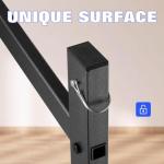 Morohope Freestanding Kayak Storage Rack Kayak Tackle Storage Heavy Duty Weatherproof Outdoor Storage Rack Storage Hooks for Kayaks, SUP, Canoe Paddleboard, 3 Levels, Black, SL35003BK