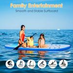 Inflatable Stand Up Paddle Board for Adult All Skill Levels- 10'4" Ultra-Light SUP Paddleboard with Durable Non-Slip Deck and Paddle Board Accessories Fins, Adjustable Paddle, Pump, Backpack, Leash