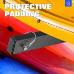 Morohope Freestanding Kayak Storage Rack Kayak Tackle Storage Heavy Duty Weatherproof Outdoor Storage Rack Storage Hooks for Kayaks, SUP, Canoe Paddleboard, 3 Levels, Black, SL35003BK