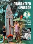 Niphean (Extra Large) Inflatable Paddle Board, SUP for 2+1 People/Family 500lbs Capacity Stand Up Paddle Board with SUP Accessories, StabilTrac Fin Non-Slip Paddleboard for Adults(Beginner Friendly)