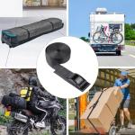 Masterwise Cam Buckle Tie Down Straps, 1" x 12' Adjustable Pull Straps with Cam Buckle, Heavy Duty Cam Straps for Kayak, SUP, Cargo, Bicycles, Motorcycle, Truck, Car Roof Rack, Dirt Bike (4 pcs)