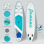 Panana Inflatable Stand Up Paddle Board, 10’8’’x31’’x6’’ SUP with Premium Paddle Board Accessories Kit, Anti-Slip EVA Deck for Adults Youth of All Skill Levels